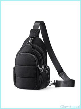 RFID Blocking Anti-Theft Crossbody Sling Bag Travel Puffer Water Resistant